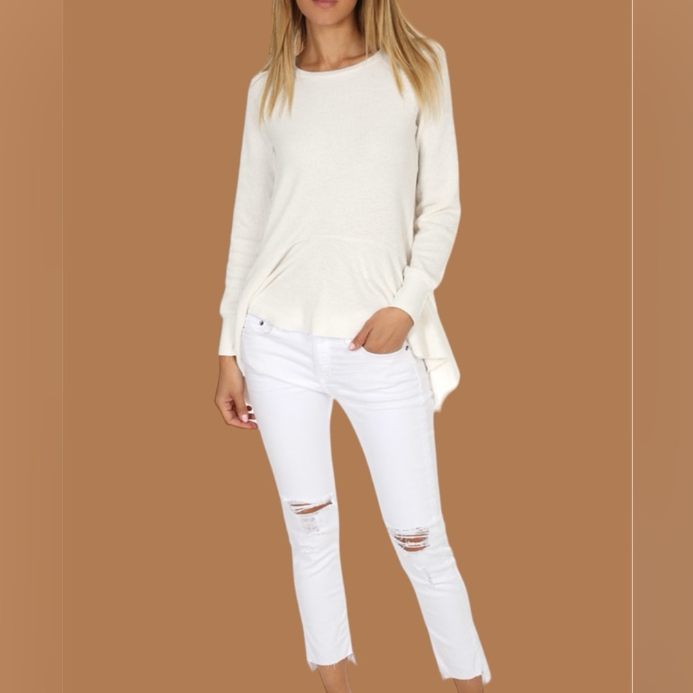 Rag and Bone White Dre Capri Pants - Size 32 - Picture 2 of 7